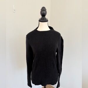 J. Crew Women's Black Crew Neck Sweater